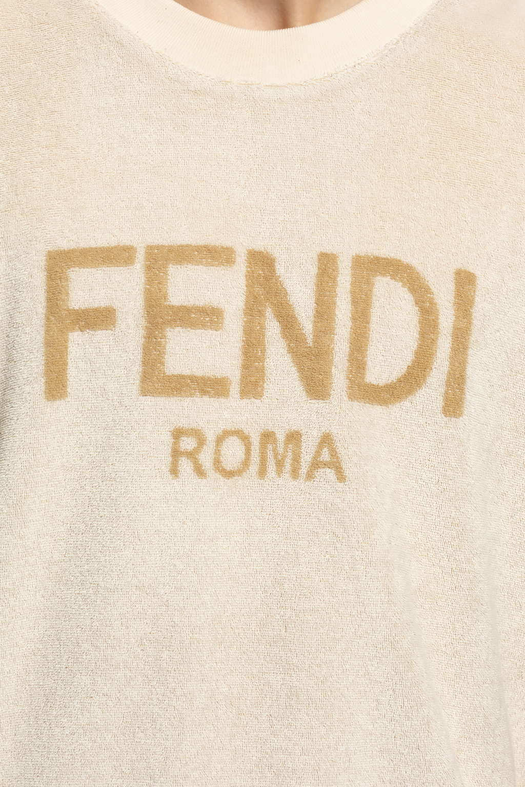 Fendi tape hot sale logo sweatshirt